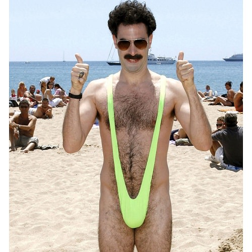 Borat plavky Mankini