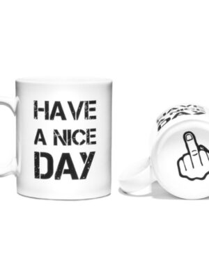 Hrnček Have a nice day - biely