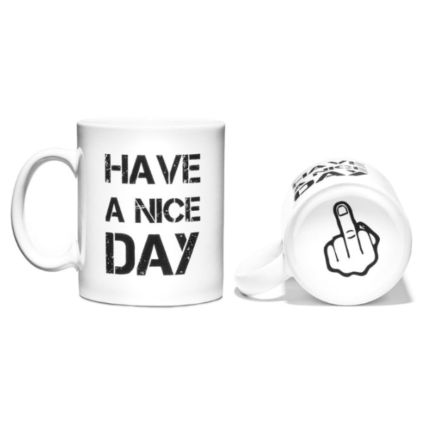 Hrnček Have a nice day - biely