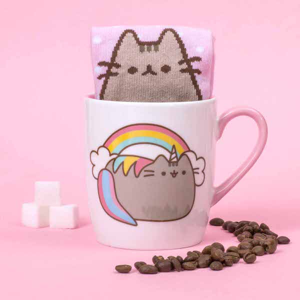 Hrnček s ponožkami Pusheen - Unicorn