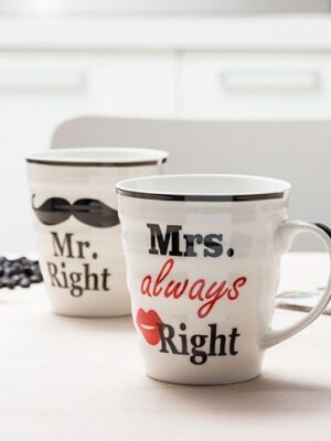 Hrnčeky Mr right a Mrs always right