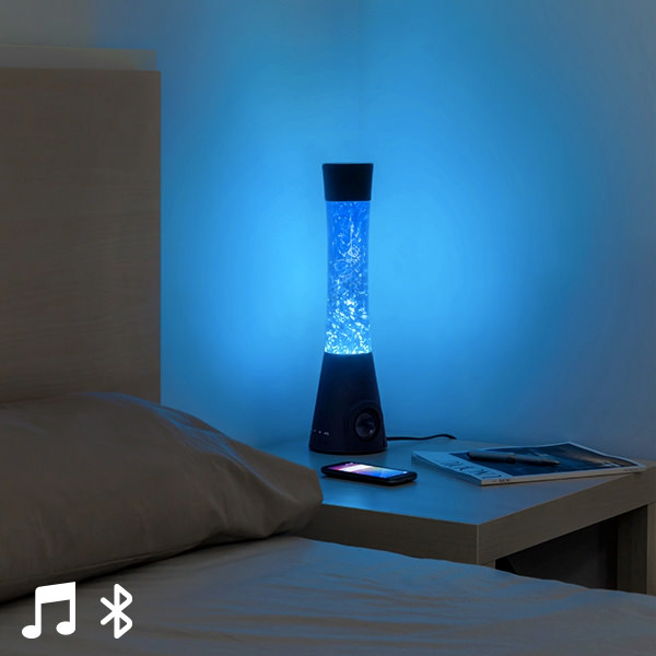 Lávová lampa s Bluetooth reproduktorom a mikrofónom