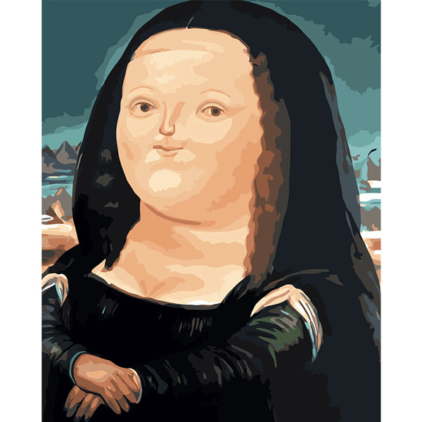 Tučná Mona Lisa - sada na maľovanie